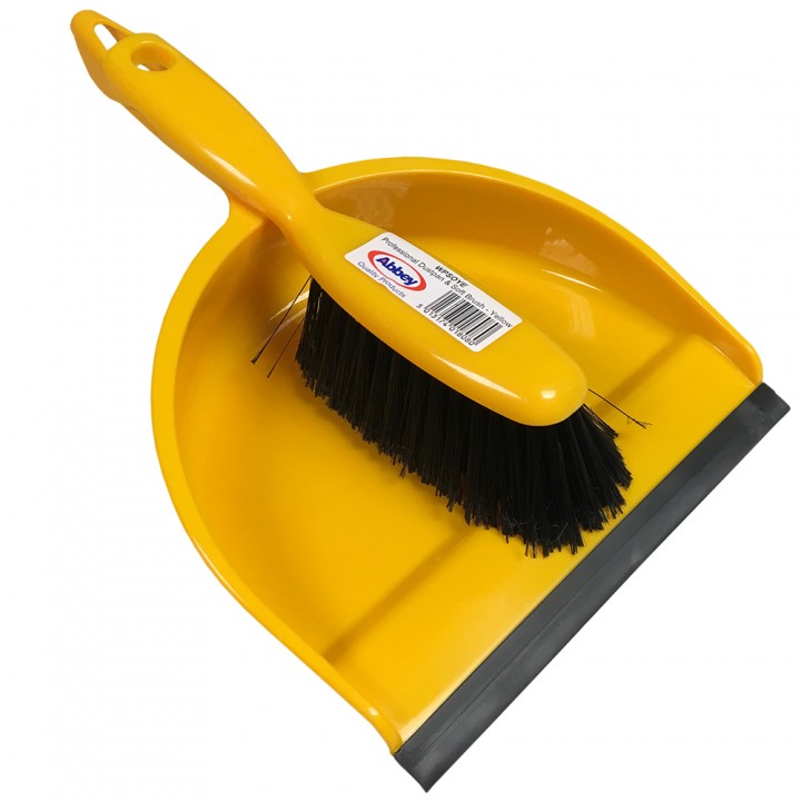 Dustpan & Brush Yellow