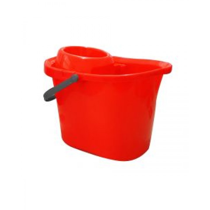 Plastic Mop Bucket Red 