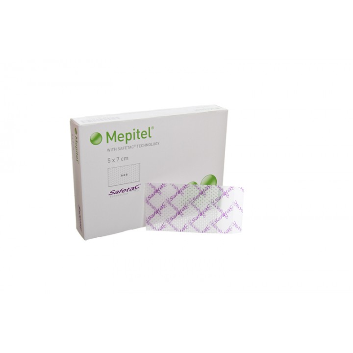 Mepitel Silicone Dressing with Safetac® Technology 5cm x 7cm