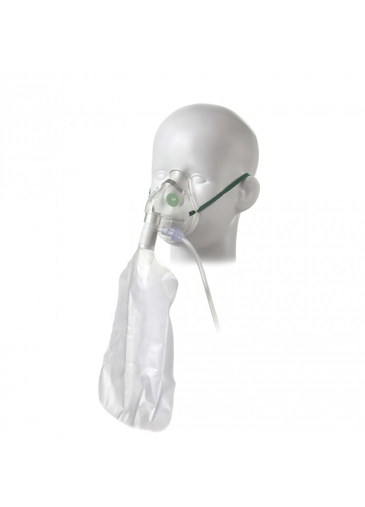 Paediatric High Concentration Oxygen Mask With Bag and Tubing