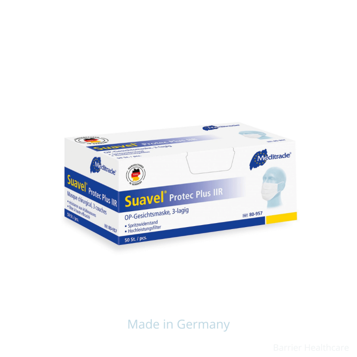 Premium Type IIR Suavel Protec Plus Face Mask (Made in Germany)