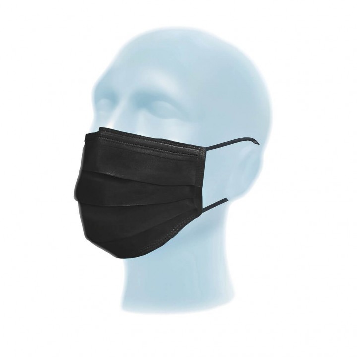 Black Type IIR Face Masks by Meditrade