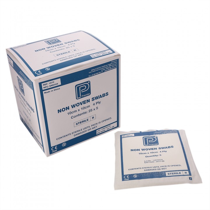 Premier Gauze Swabs Sterile 10 x 10cm 