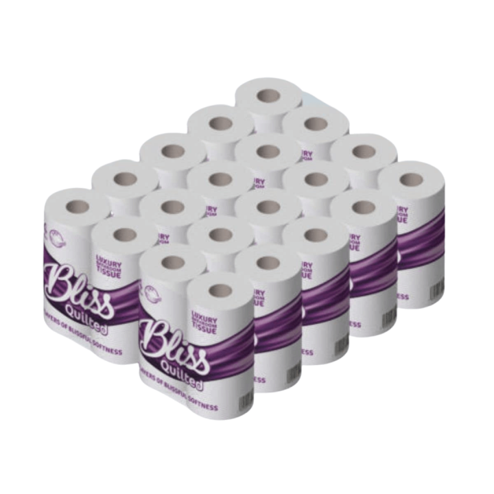 Bliss Quilted Luxury Toilet Rolls 3 Ply 