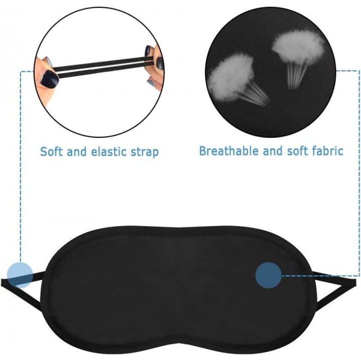 Black Sleep Eye Masks