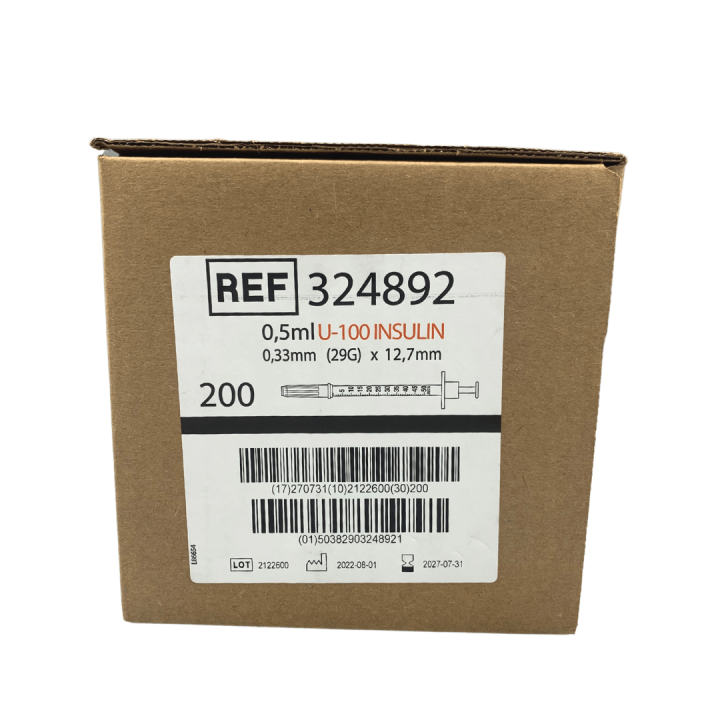 BD Micro-Fine 0.5ml 29g Insulin Syringes