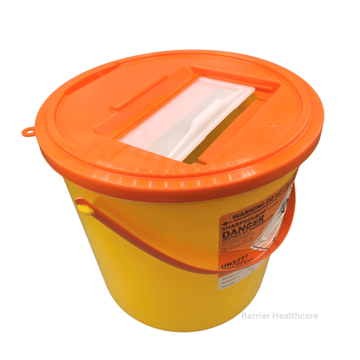 Sharps Bin Orange Lid 11.5 Litre 