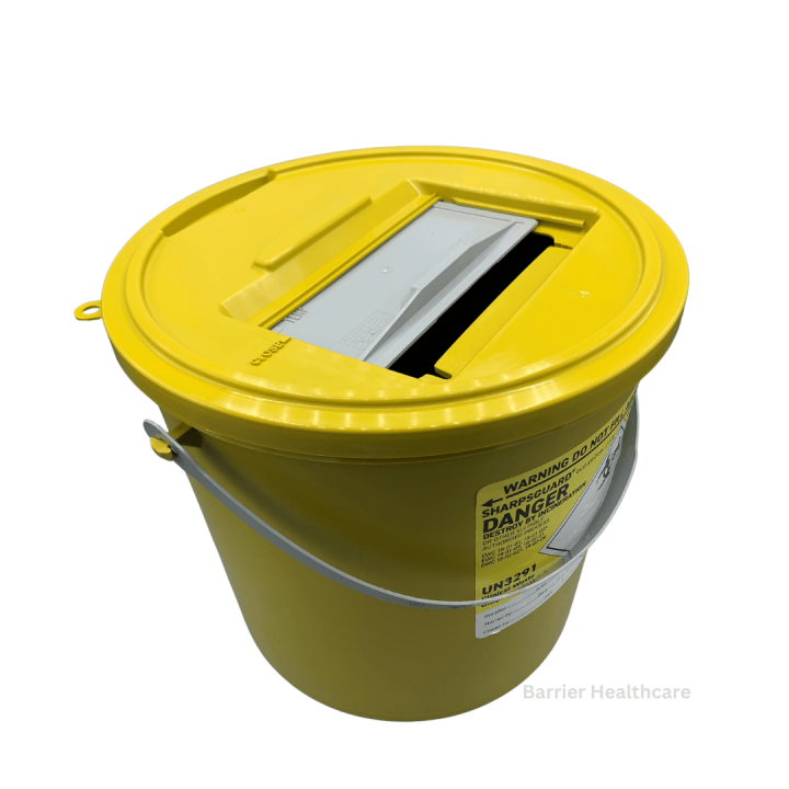 Eco Sharps Bin Yellow Lid 11.5 Litre