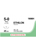 1666H - ETHILON BLACK 5/0 (45CM) 19MM ⅜ CURVED REVERSE CUTTING NEEDLE  