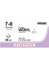 W9565 - Vicryl Violet 7/0 (45cm) 7mm ½ Circle Micro-point Spatula 