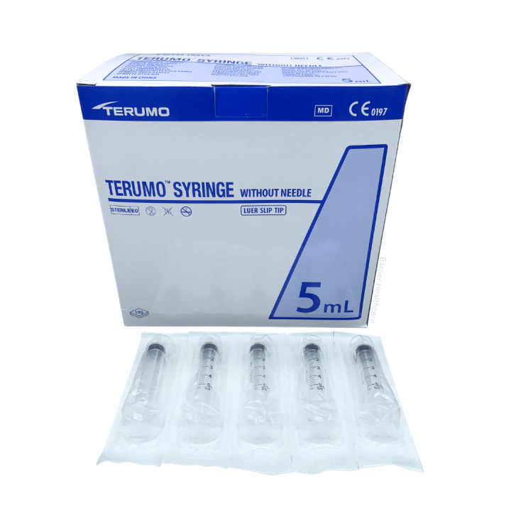 Terumo 5ml Luer Slip Syringes - Eccentric