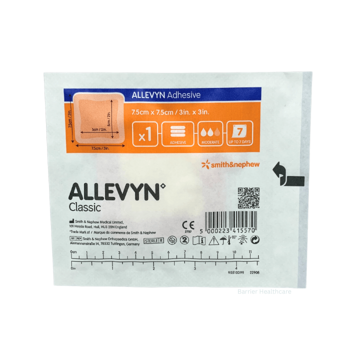 Allevyn Adhesive Dressing 7.5 x 7.5cm